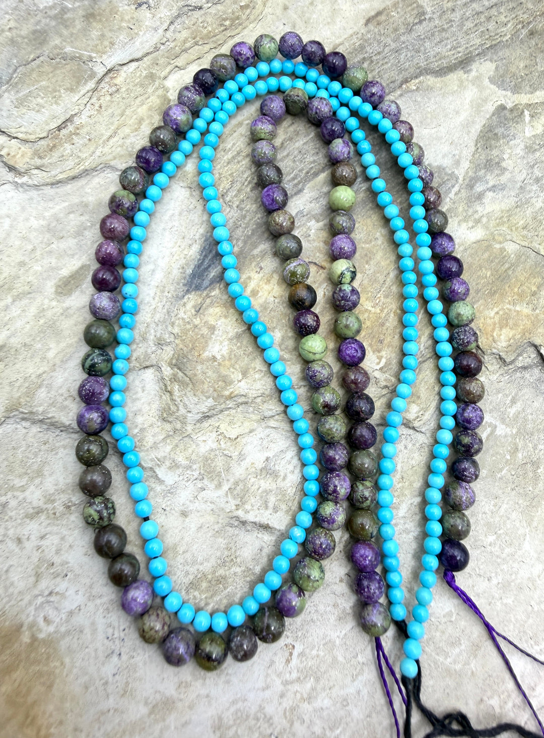 FRIDAY BARGAIN LOT of 2 Premium Bead Strands Blue Ridge