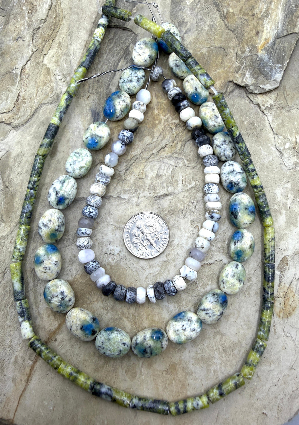FRIDAY BARGAIN LOT of 3 Bead Strands K2 Jasper Yellow