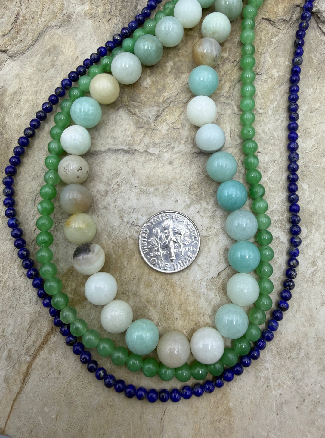 FRIDAY BARGAIN LOT of 3 Full Bead Strands Amazonite Green