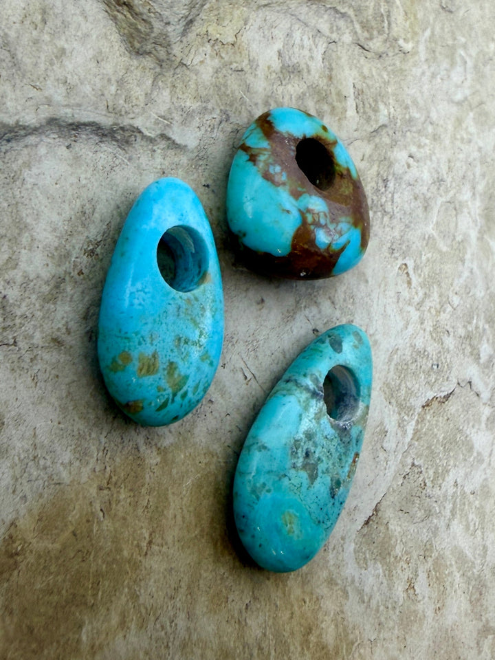 FRIDAY BARGAIN LOT of 3 Kingman Large Hole Pendants