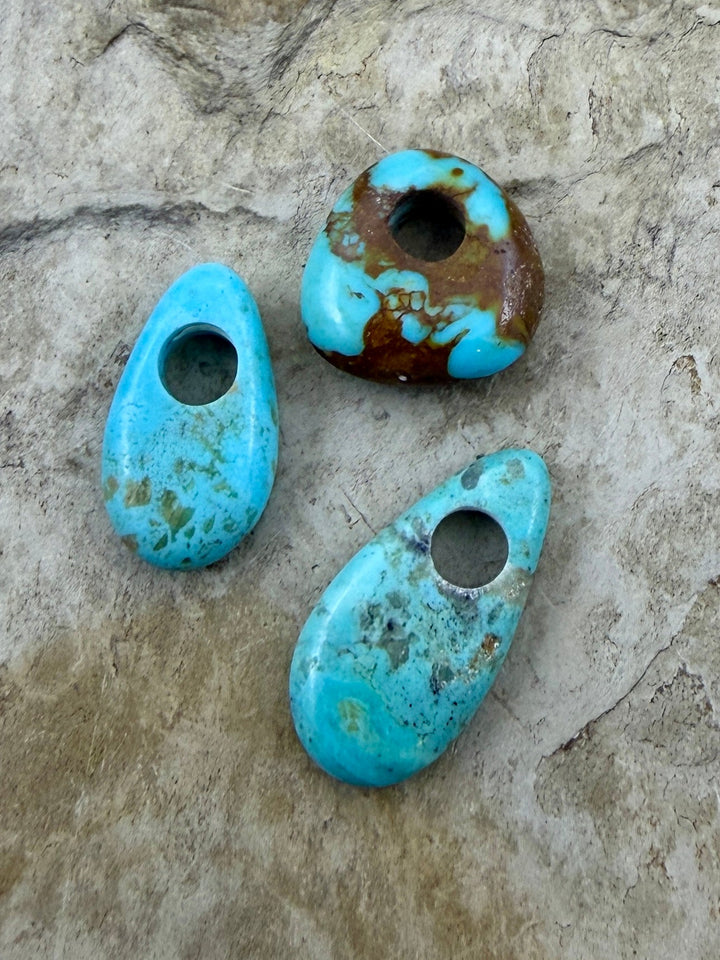 FRIDAY BARGAIN LOT of 3 Kingman Large Hole Pendants
