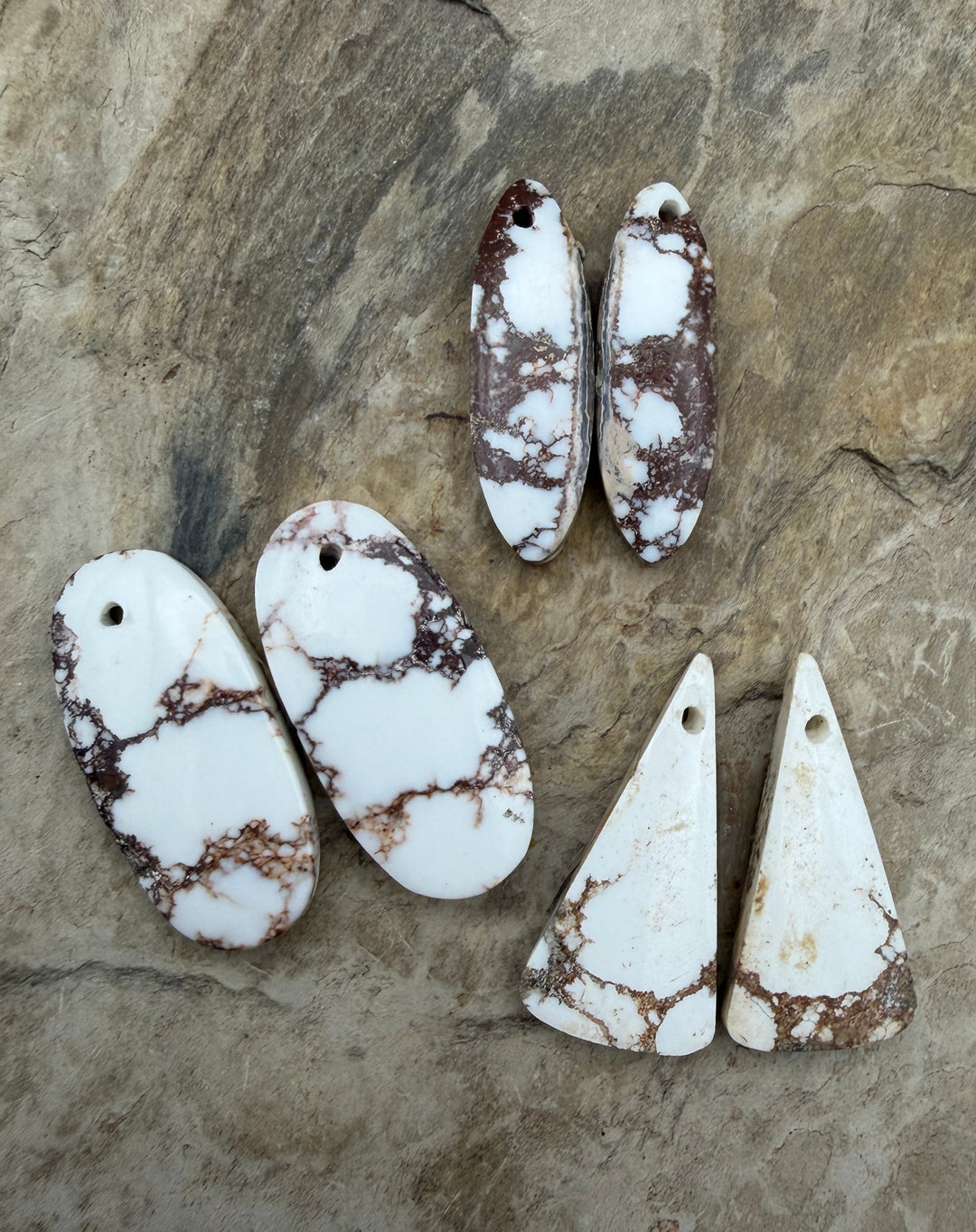 FRIDAY BARGAIN LOT of 3 Wild Horse Matching Earring Slab