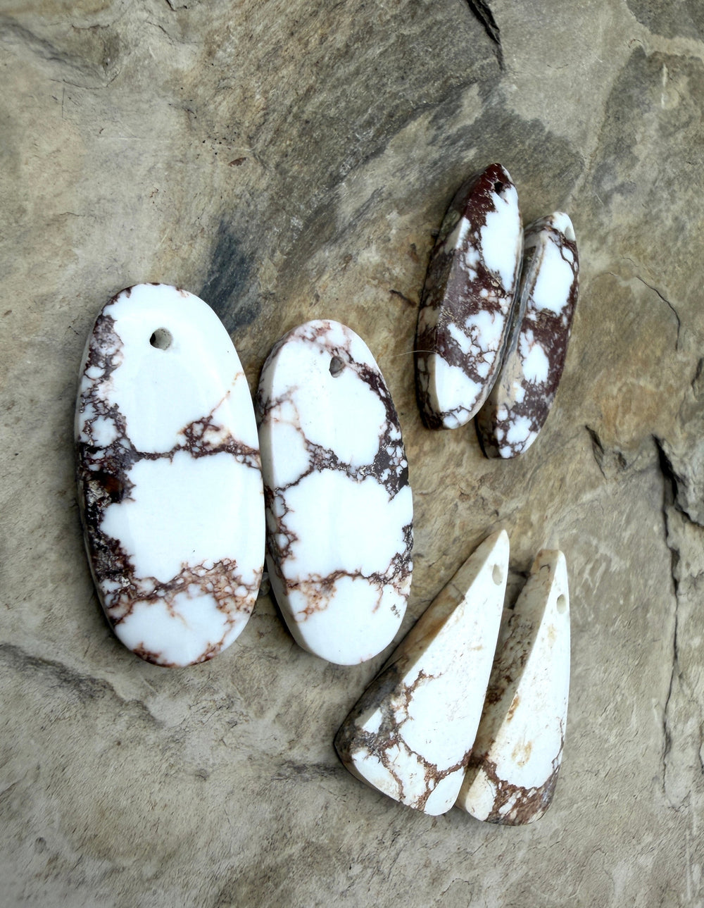 FRIDAY BARGAIN LOT of 3 Wild Horse Matching Earring Slab