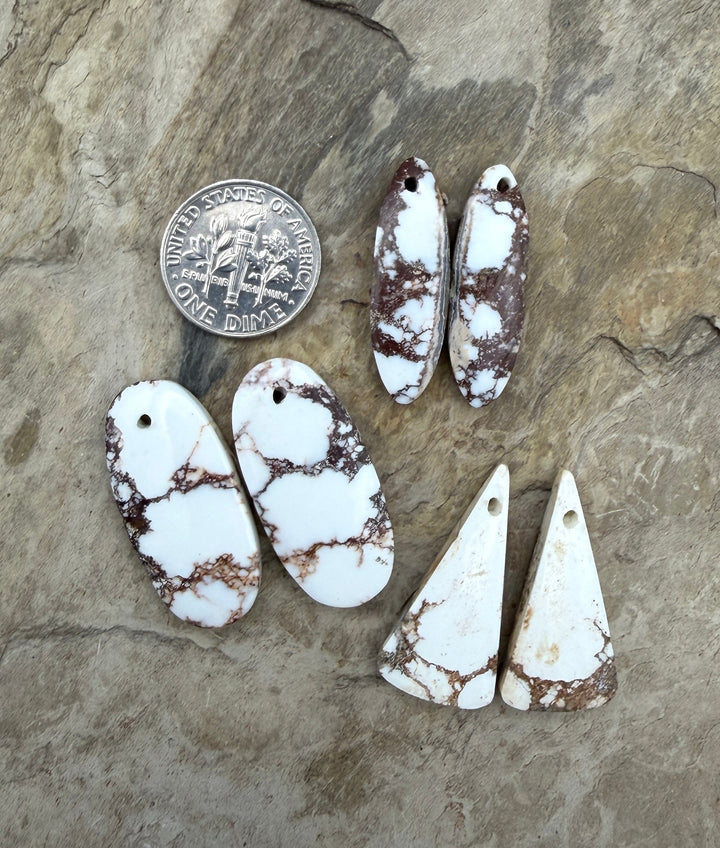 FRIDAY BARGAIN LOT of 3 Wild Horse Matching Earring Slab