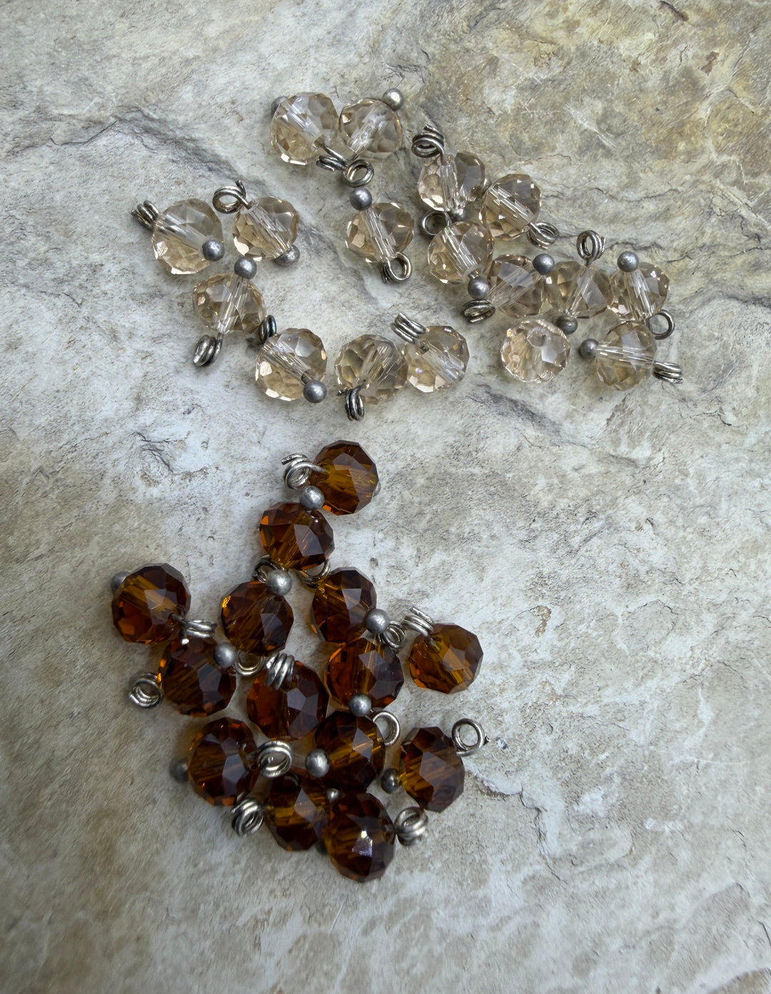 FRIDAY BARGAIN LOT of 31 Crystal Charm Beads - Mixed Lot