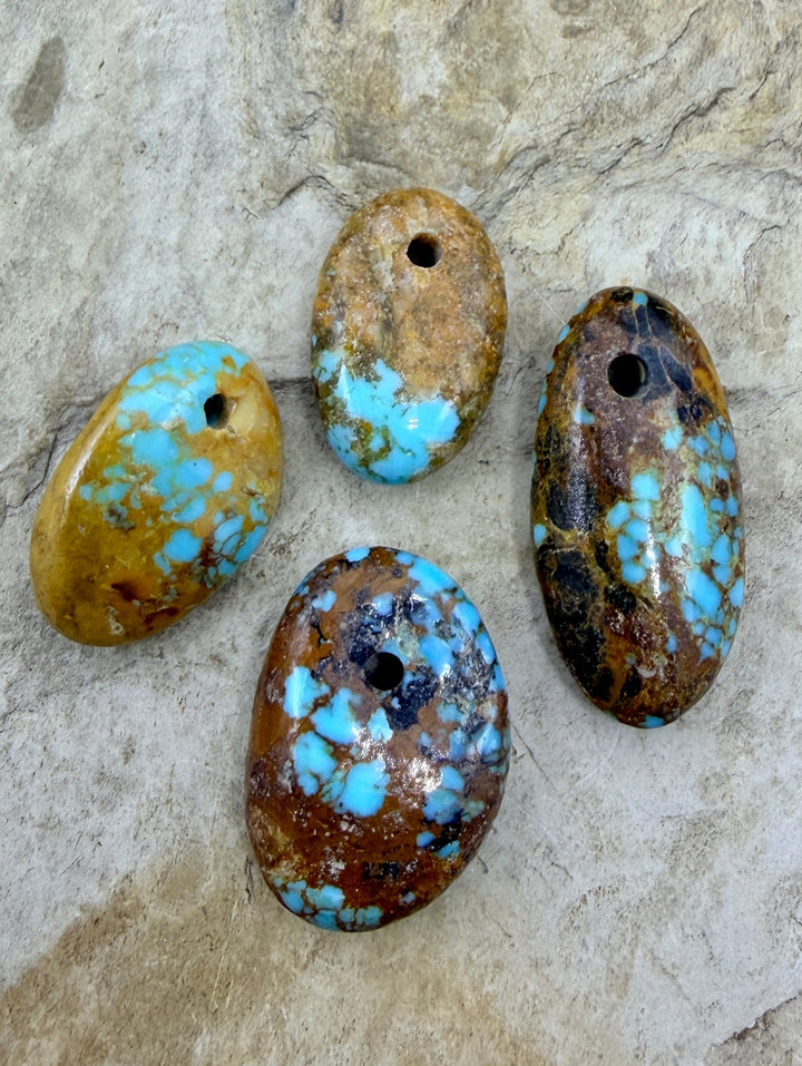 FRIDAY BARGAIN LOT of 4 Number 8 Large Hole Pendant/Focal