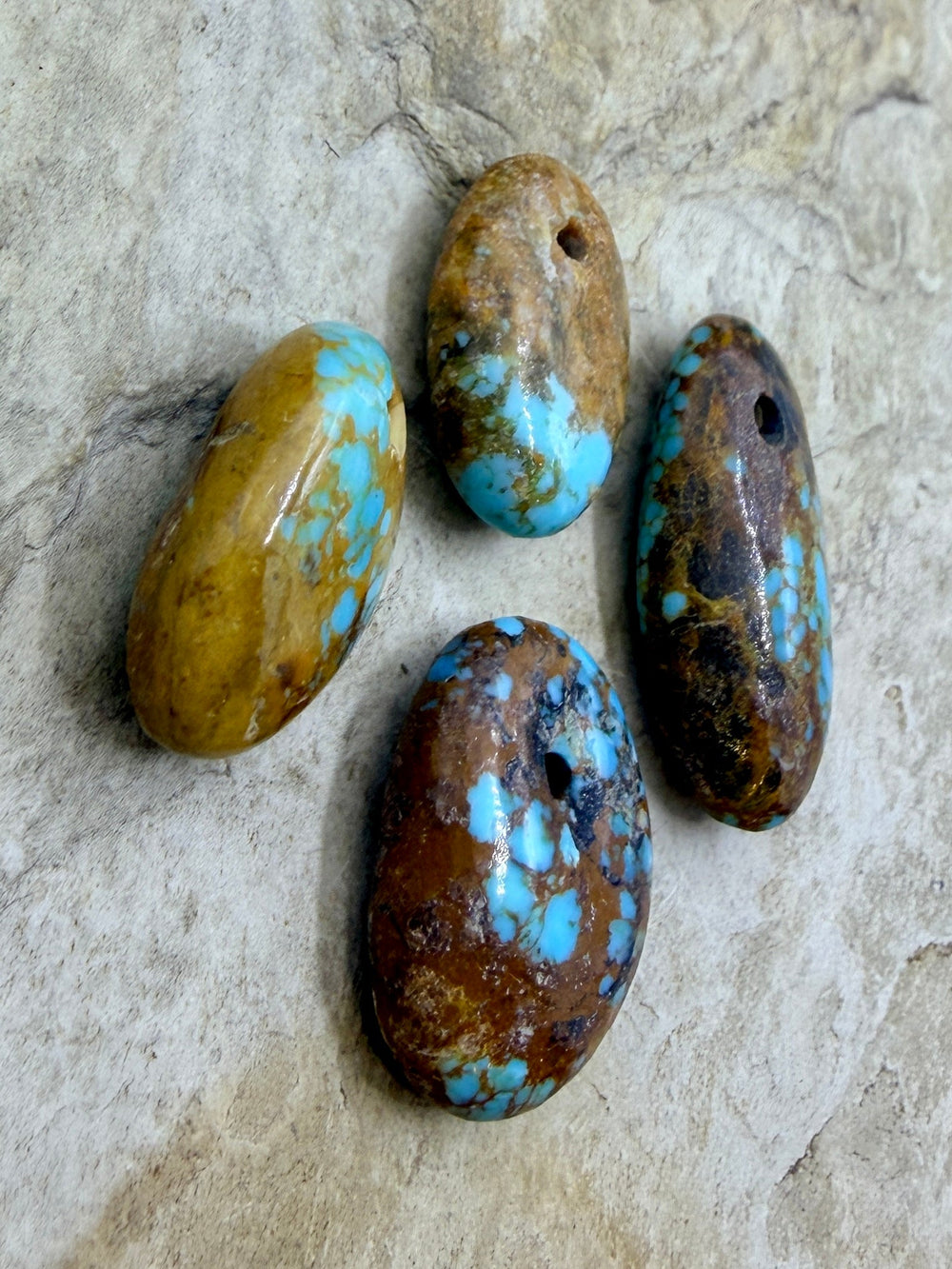 FRIDAY BARGAIN LOT of 4 Number 8 Large Hole Pendant/Focal