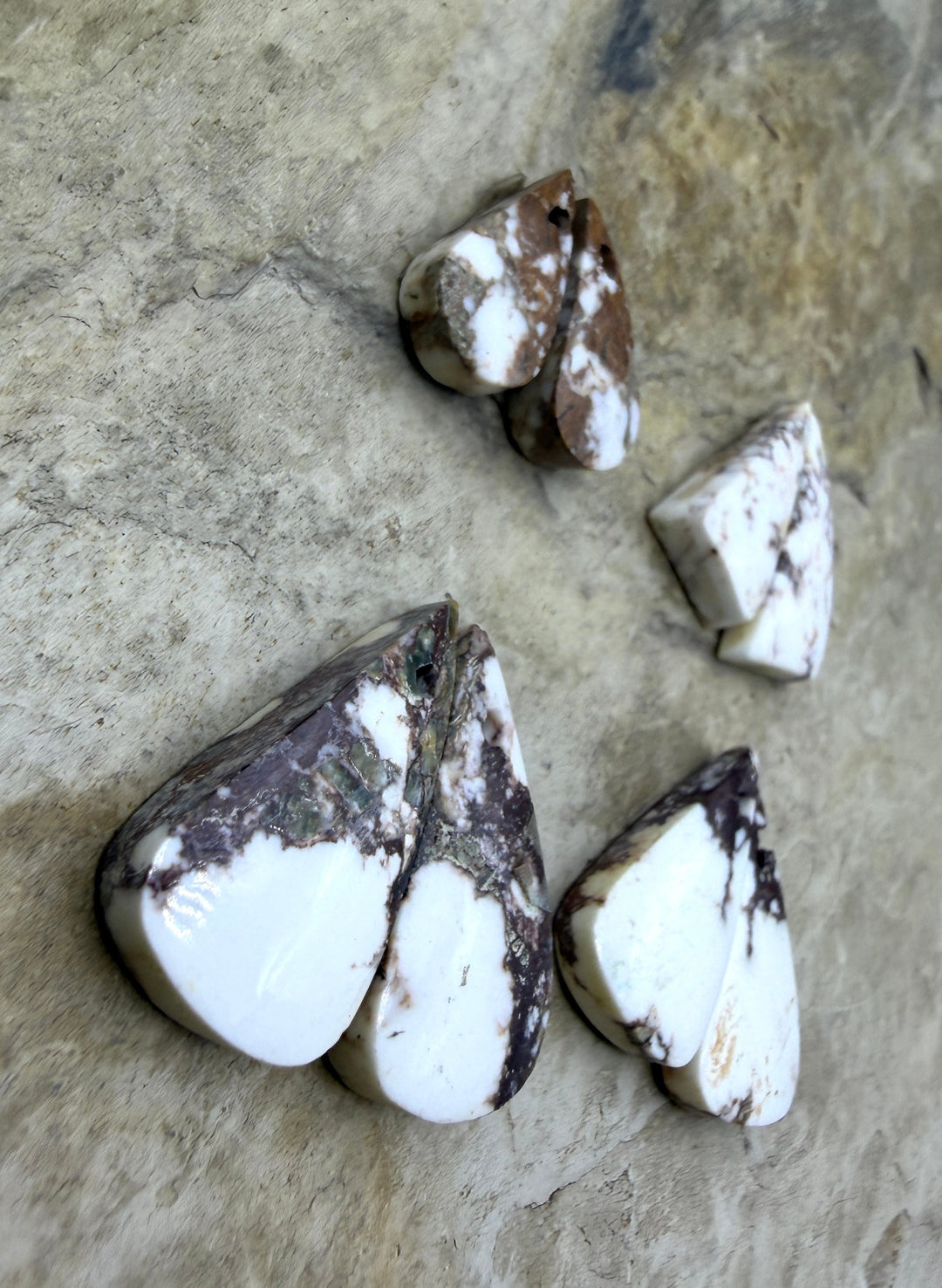 FRIDAY BARGAIN LOT of 4 Wild Horse Earring Slab Pairs