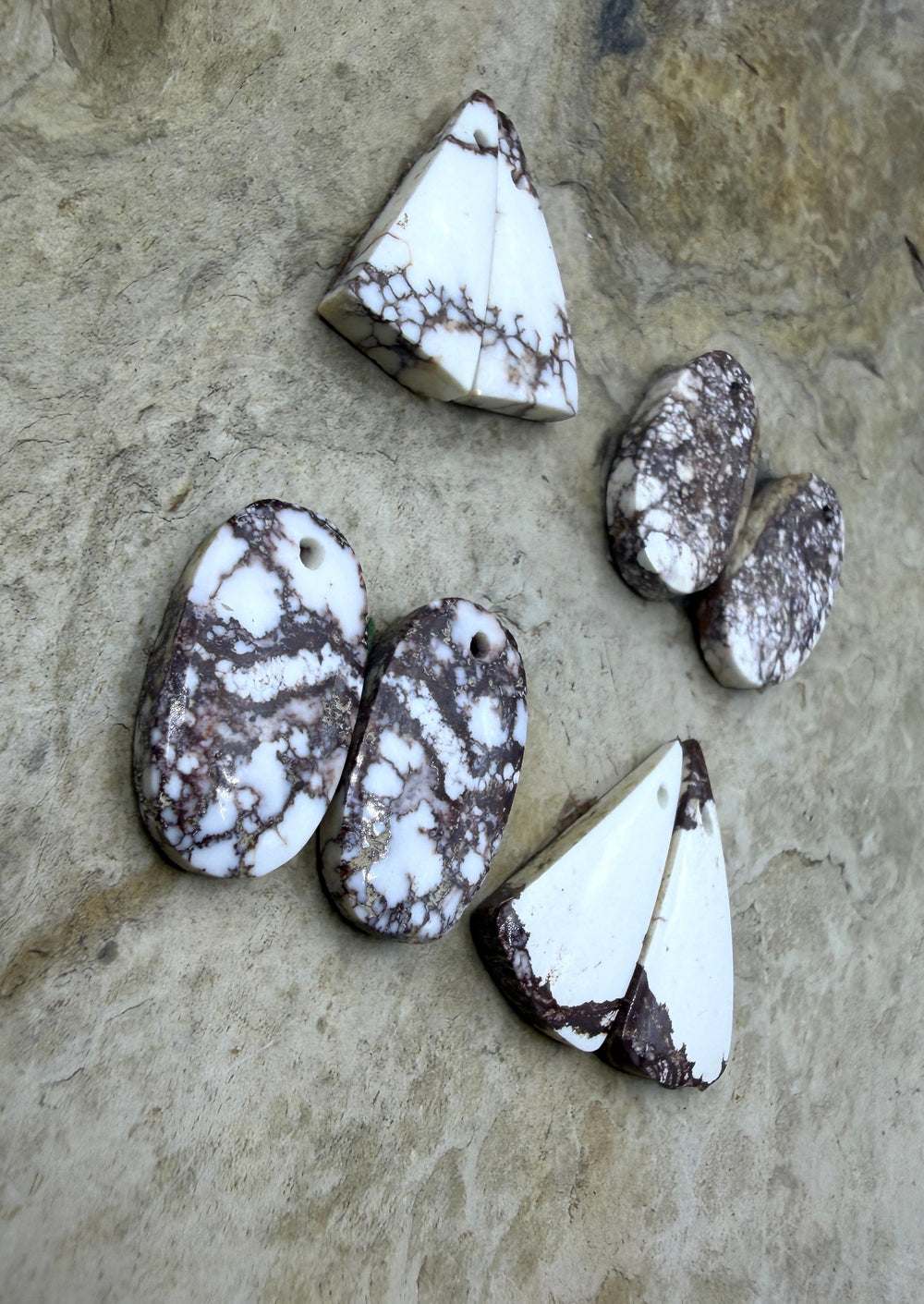 FRIDAY BARGAIN LOT of 4 Wild Horse Earring Slab Pairs
