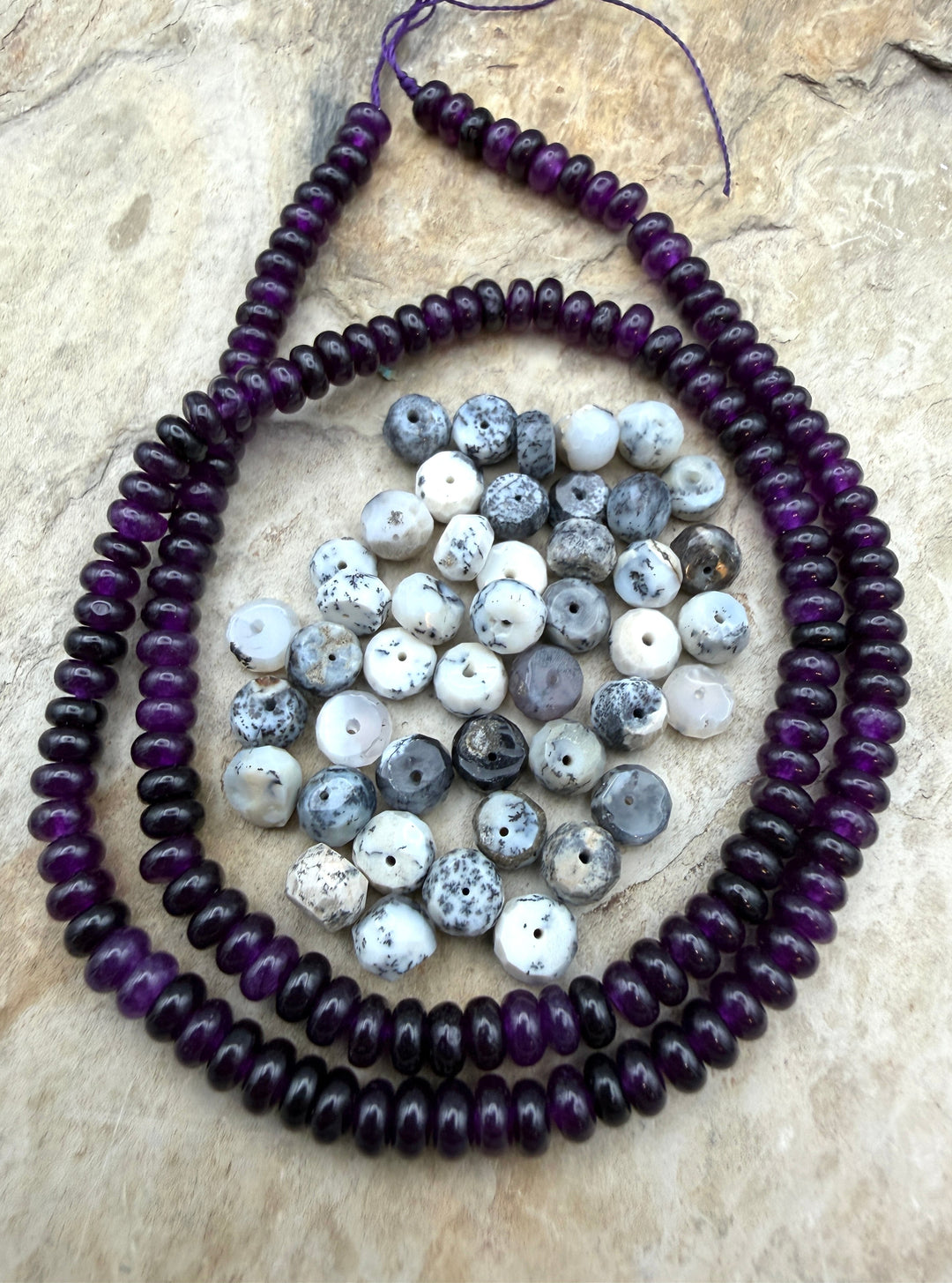 FRIDAY BARGAIN LOT of Full Strand Amethyst Rondelle Beads