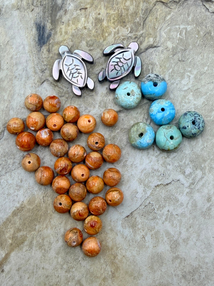FRIDAY BARGAIN LOT of Mixed Premium Beads Apple Coral