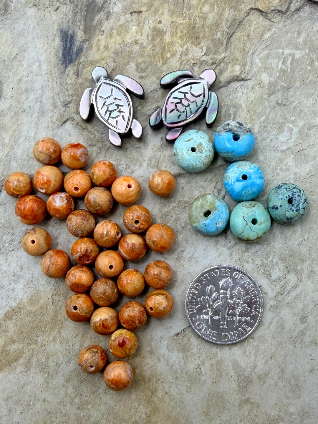 FRIDAY BARGAIN LOT of Mixed Premium Beads Apple Coral