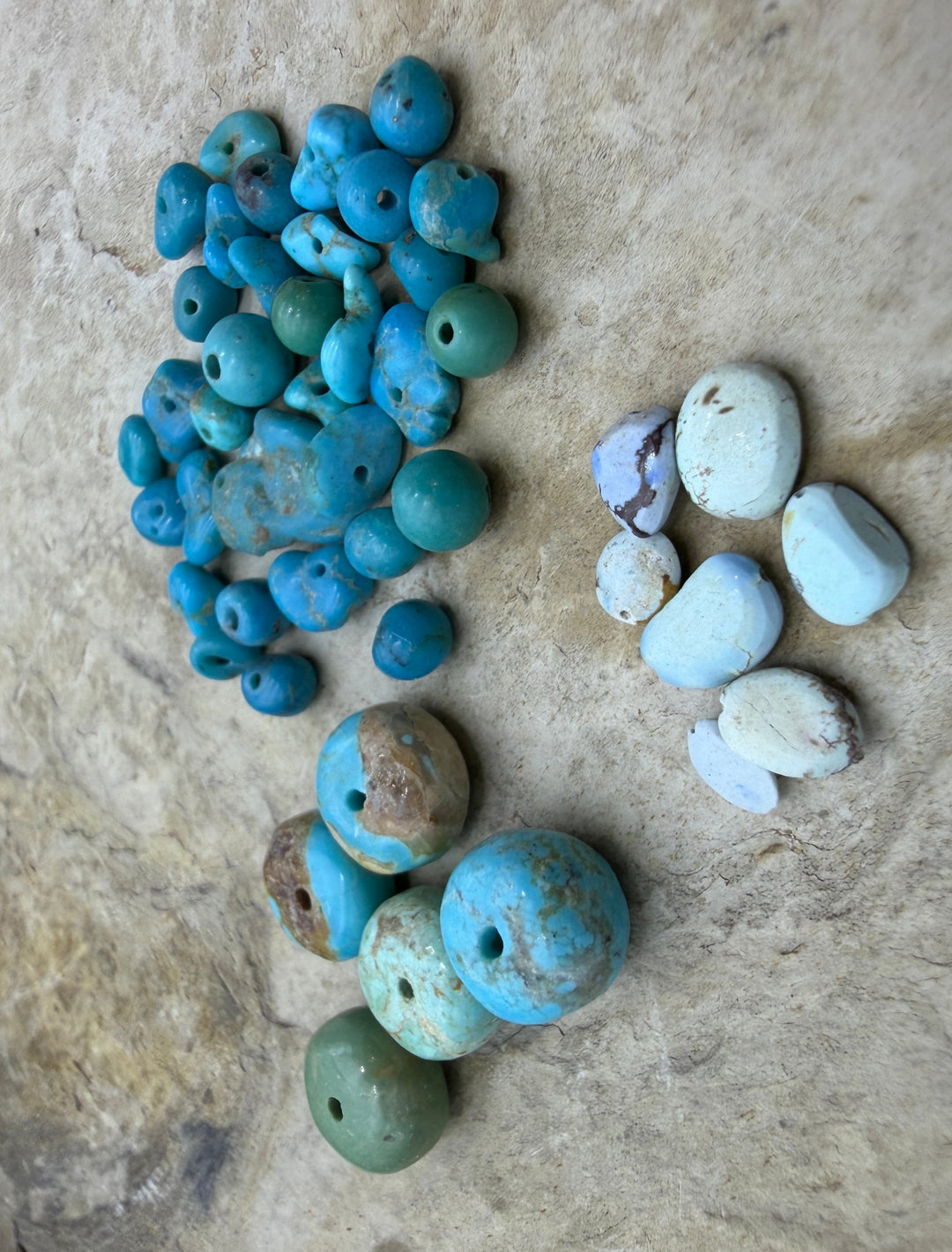 FRIDAY BARGAIN LOT of Mixed Turquoise Beads Kingman Golden
