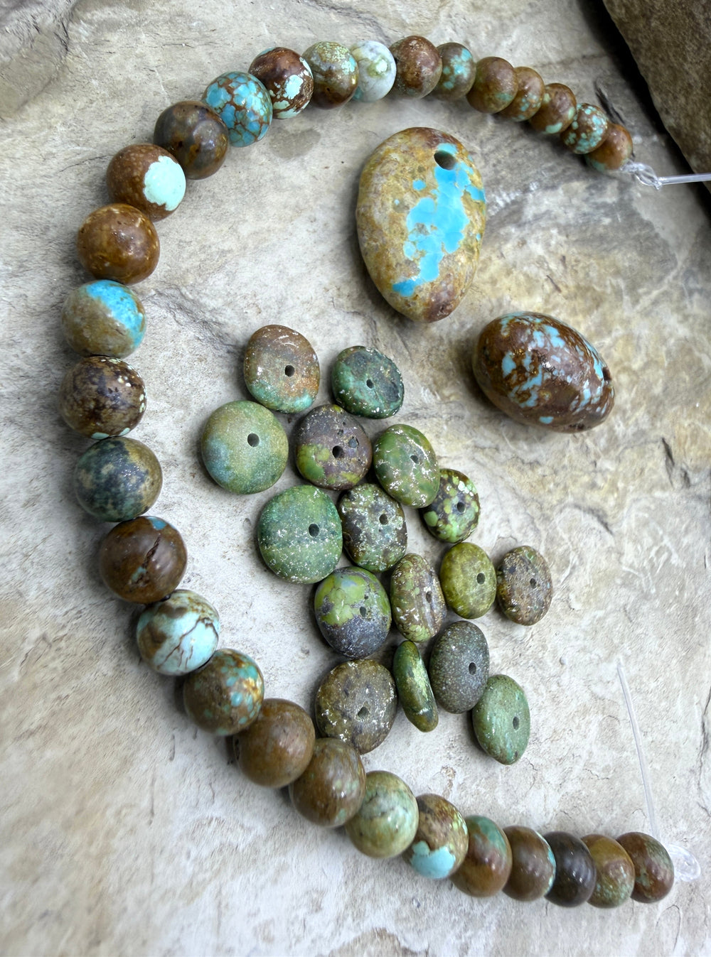 FRIDAY BARGAIN LOT of Nevada Turquoise Beads - Turquoise