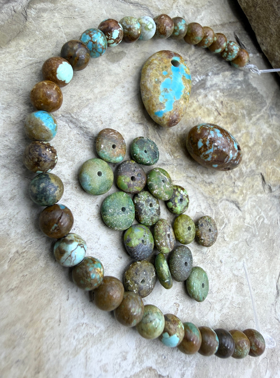 FRIDAY BARGAIN LOT of Nevada Turquoise Beads - Turquoise