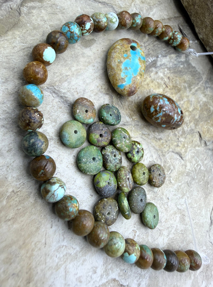 FRIDAY BARGAIN LOT of Nevada Turquoise Beads - Turquoise