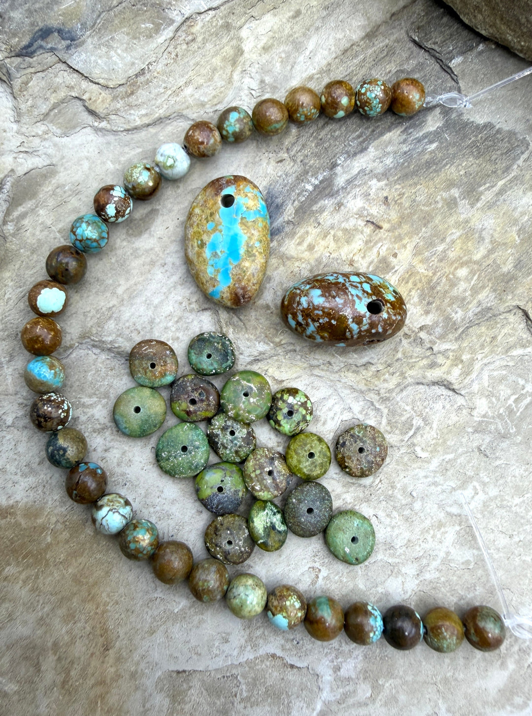 FRIDAY BARGAIN LOT of Nevada Turquoise Beads - Turquoise