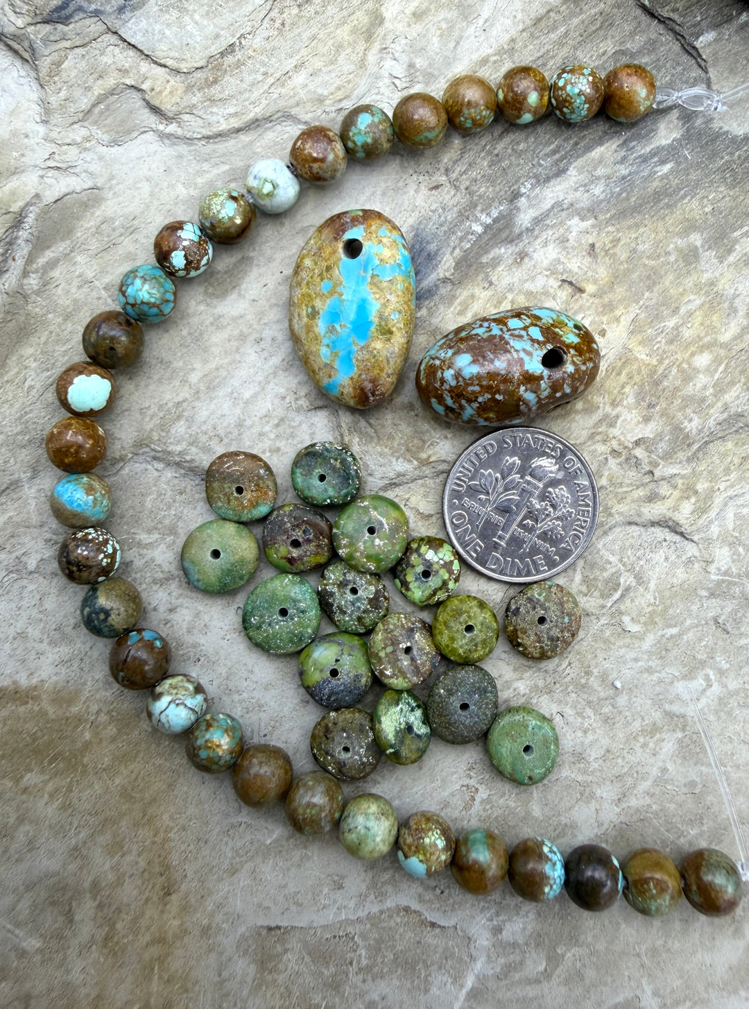 FRIDAY BARGAIN LOT of Nevada Turquoise Beads - Turquoise