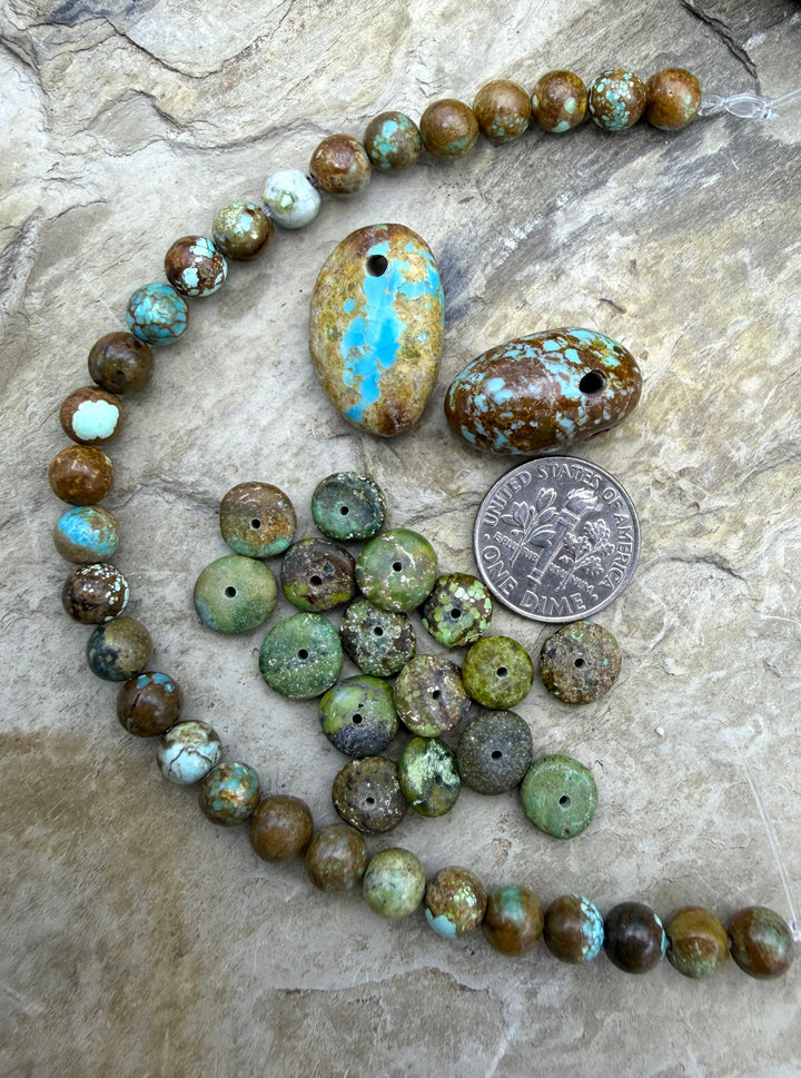 FRIDAY BARGAIN LOT of Nevada Turquoise Beads - Turquoise
