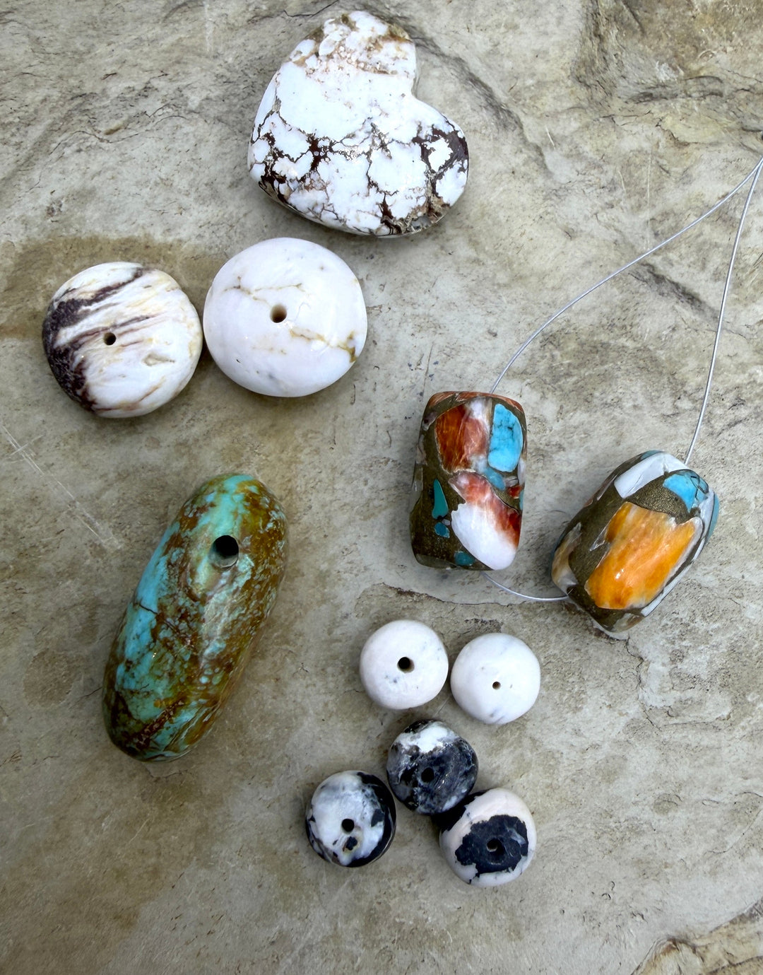 FRIDAY BARGAIN LOT of Premium Beads White Buffalo Wild