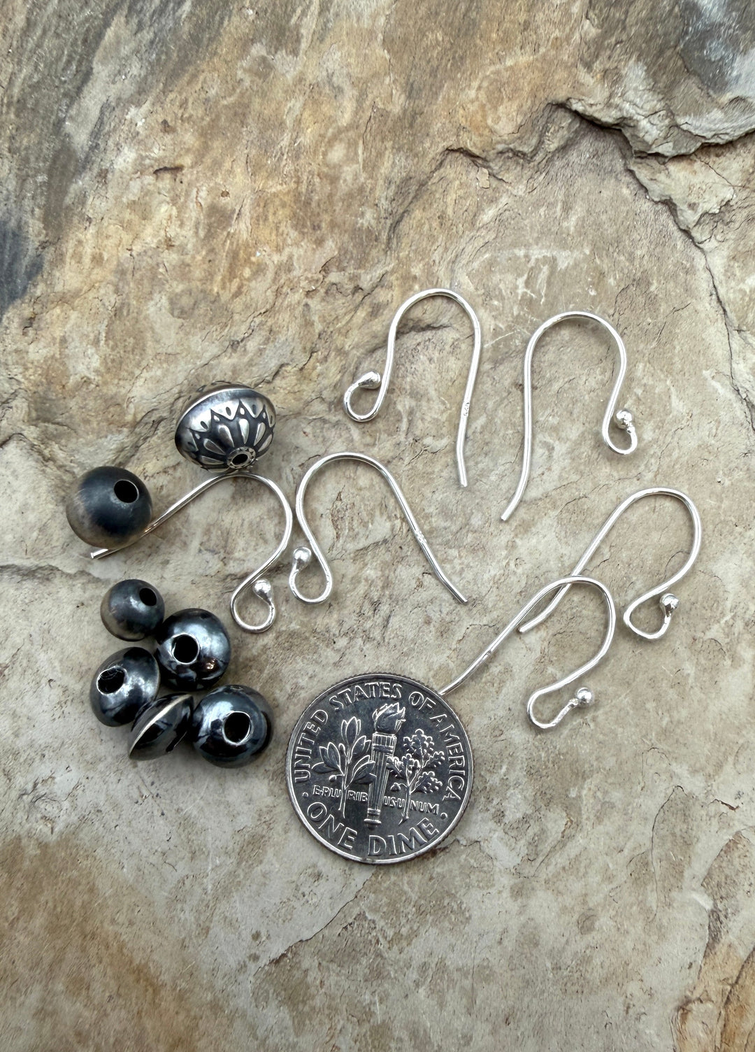 FRIDAY BARGAIN LOT of Sterling silver Beads and Findings