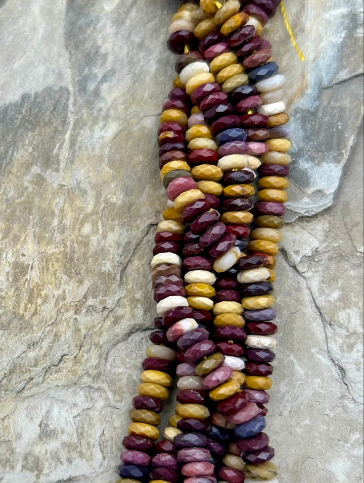 FRIDAY BARGAIN Mookaite (Australia) 5mm Faceted Rondelle