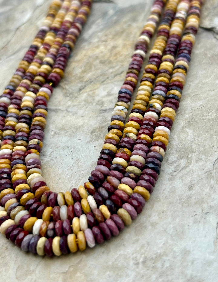 FRIDAY BARGAIN Mookaite (Australia) 5mm Faceted Rondelle
