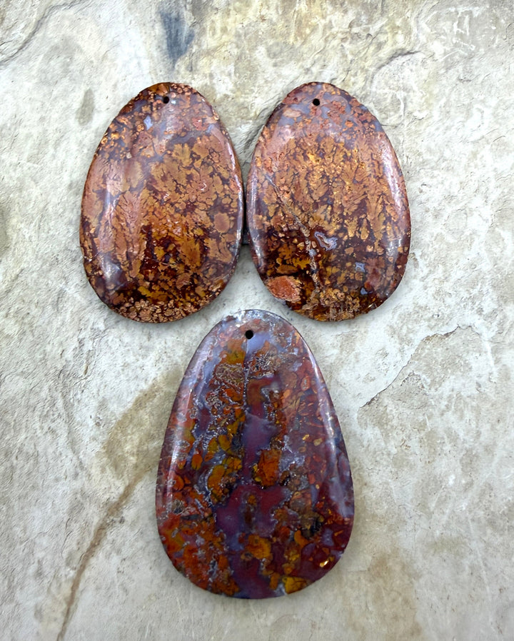 FRIDAY BARGAIN Moroccan Seam Agate HUGE Focal Pendant