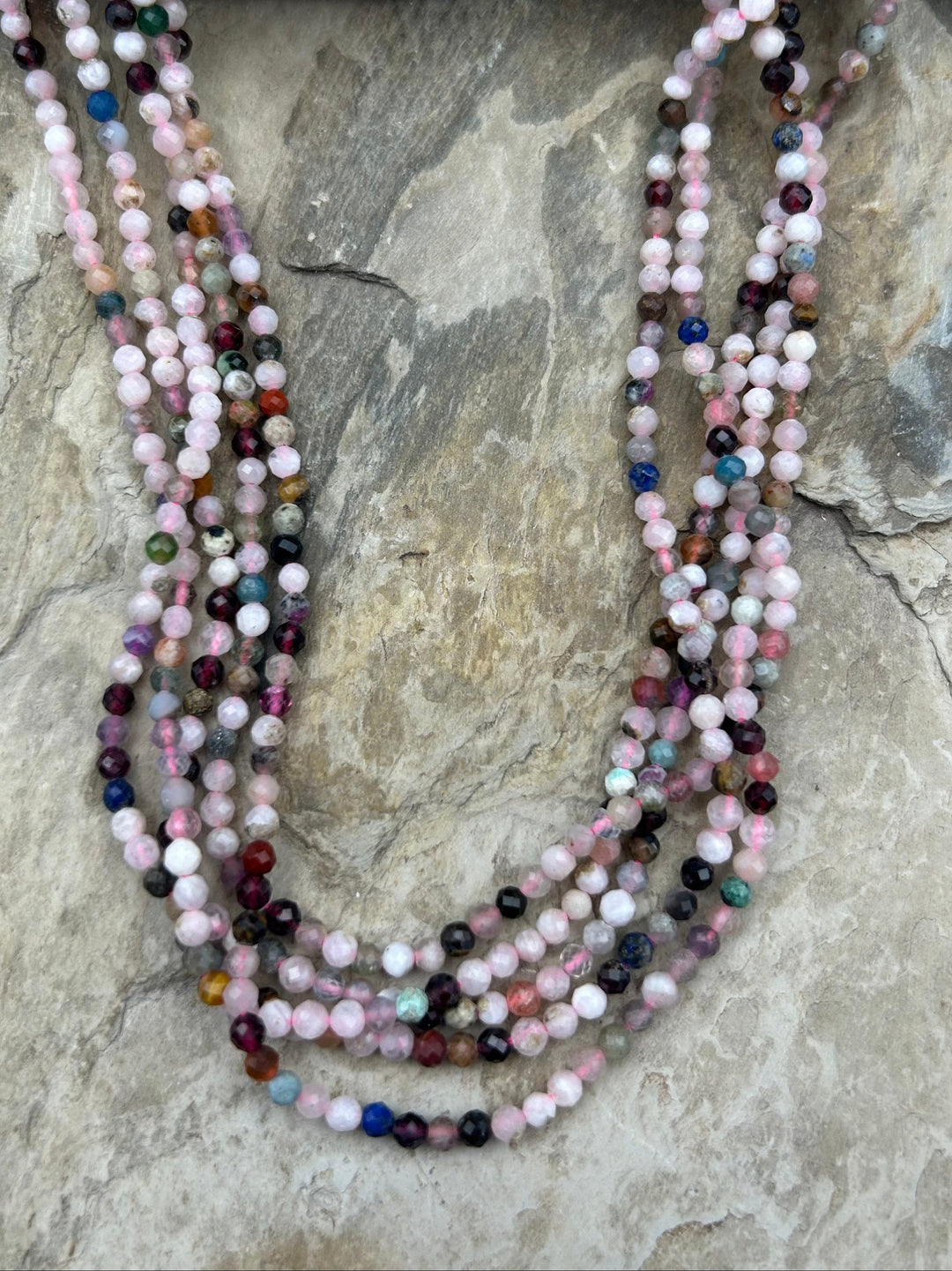 FRIDAY BARGAIN Multi-Stone Micro Faceted Round Beads 3mm 16