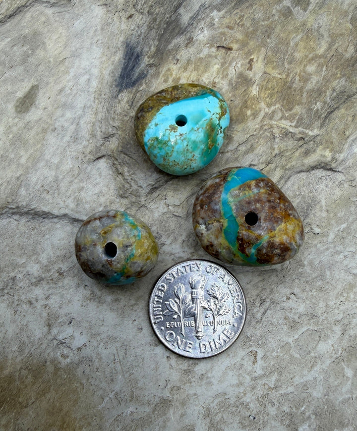 FRIDAY BARGAIN RARE Green Royston Turquoise (NV) Lot of 3