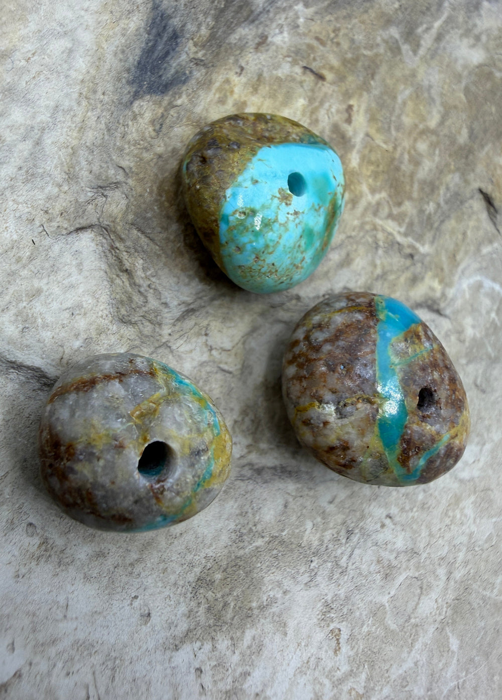 FRIDAY BARGAIN RARE Green Royston Turquoise (NV) Lot of 3