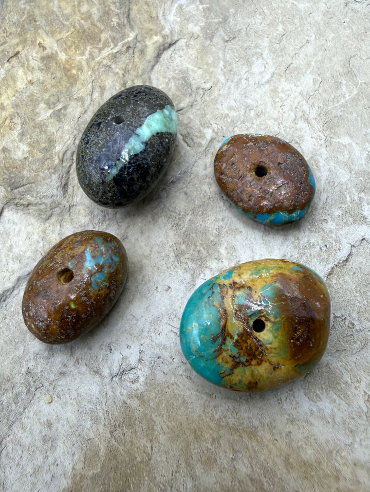 FRIDAY BARGAIN RARE Green Royston Turquoise (NV) Lot of 4