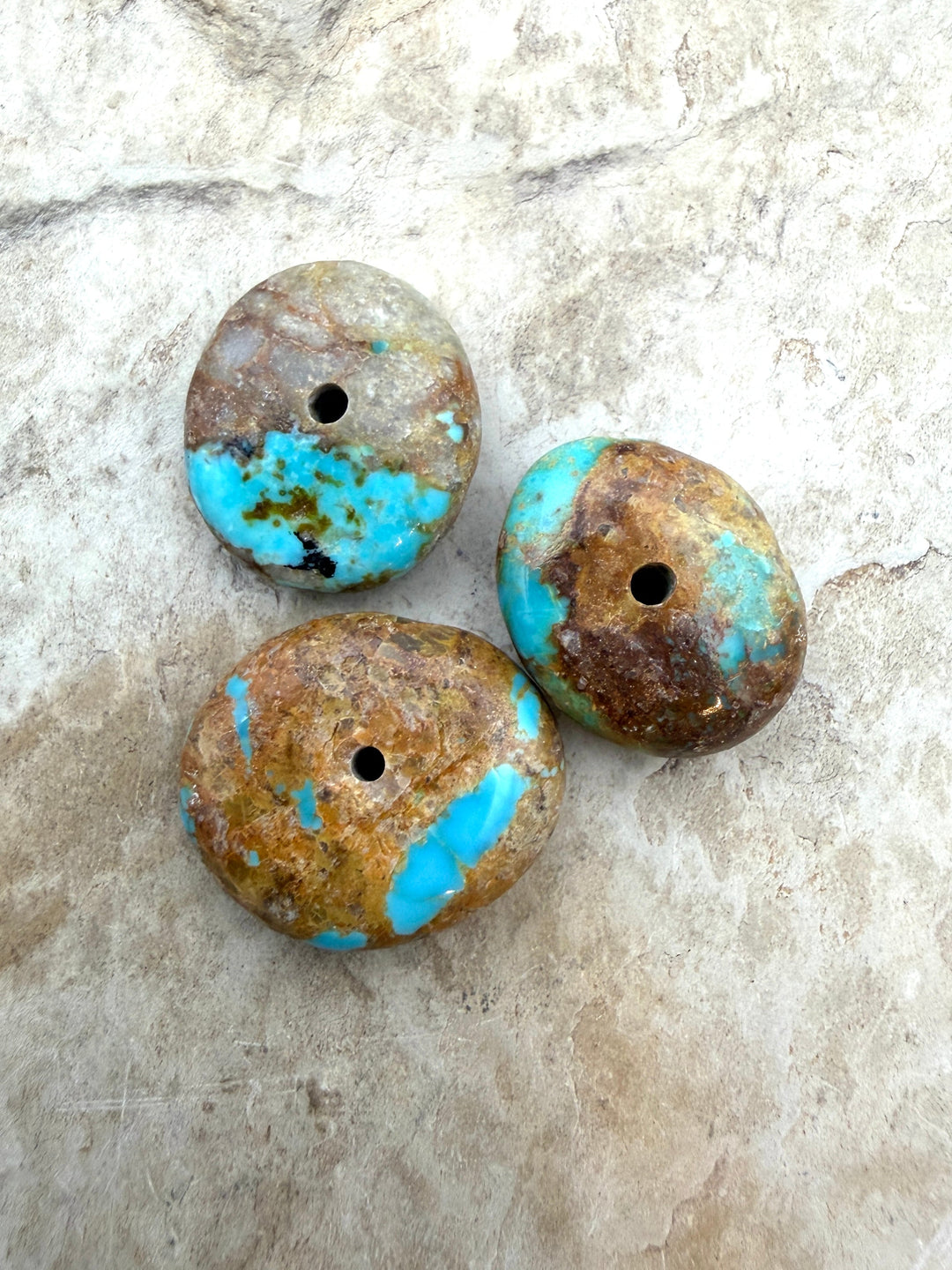 FRIDAY BARGAIN Royston Turquoise (Nevada) Lot of 3 Large