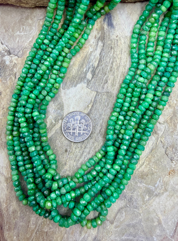 FRIDAY CLOSEOUT Emerald (Color Enhanced) 4mm Faceted