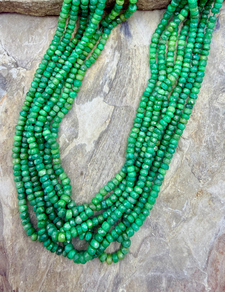 FRIDAY CLOSEOUT Emerald (Color Enhanced) 4mm Faceted