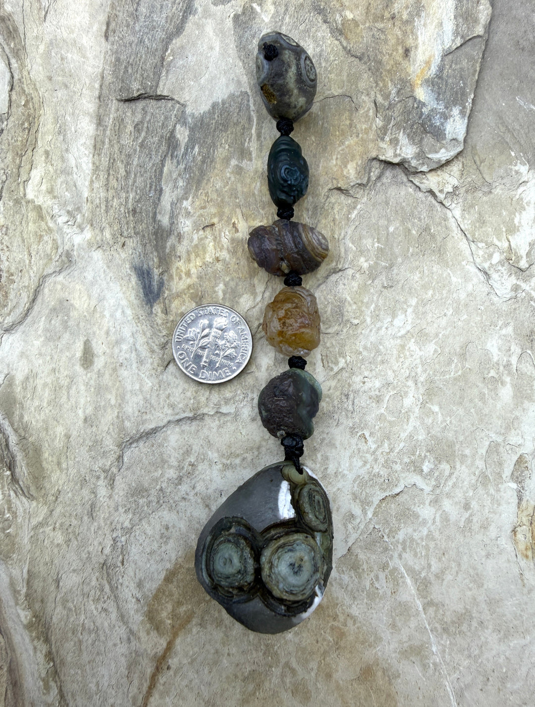 Gobi Desert Agate (South East Asia) 5 Bead Focal Set