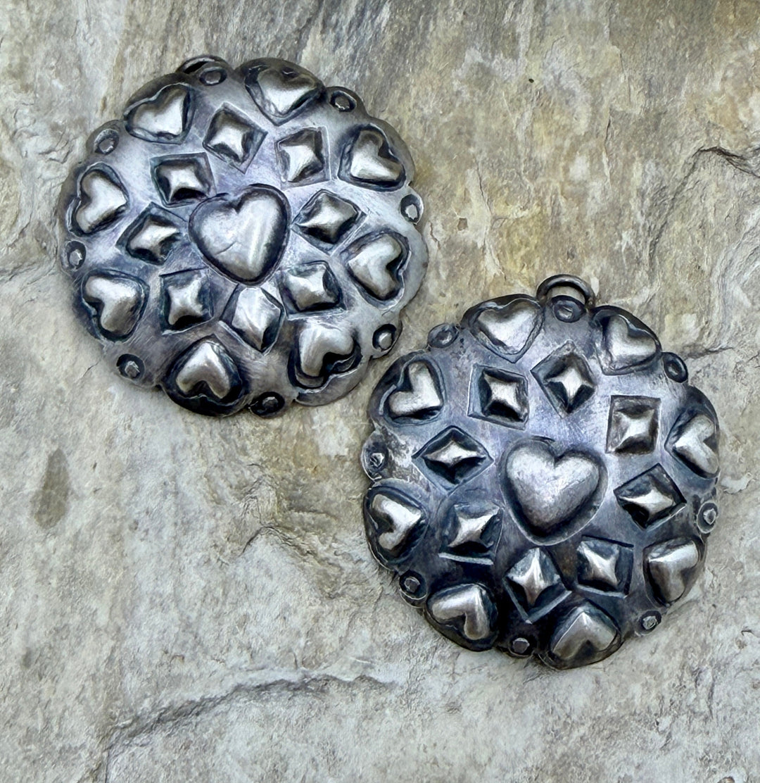 FRIDAY ESTATE FIND BIG Sterling Silver Earring Component
