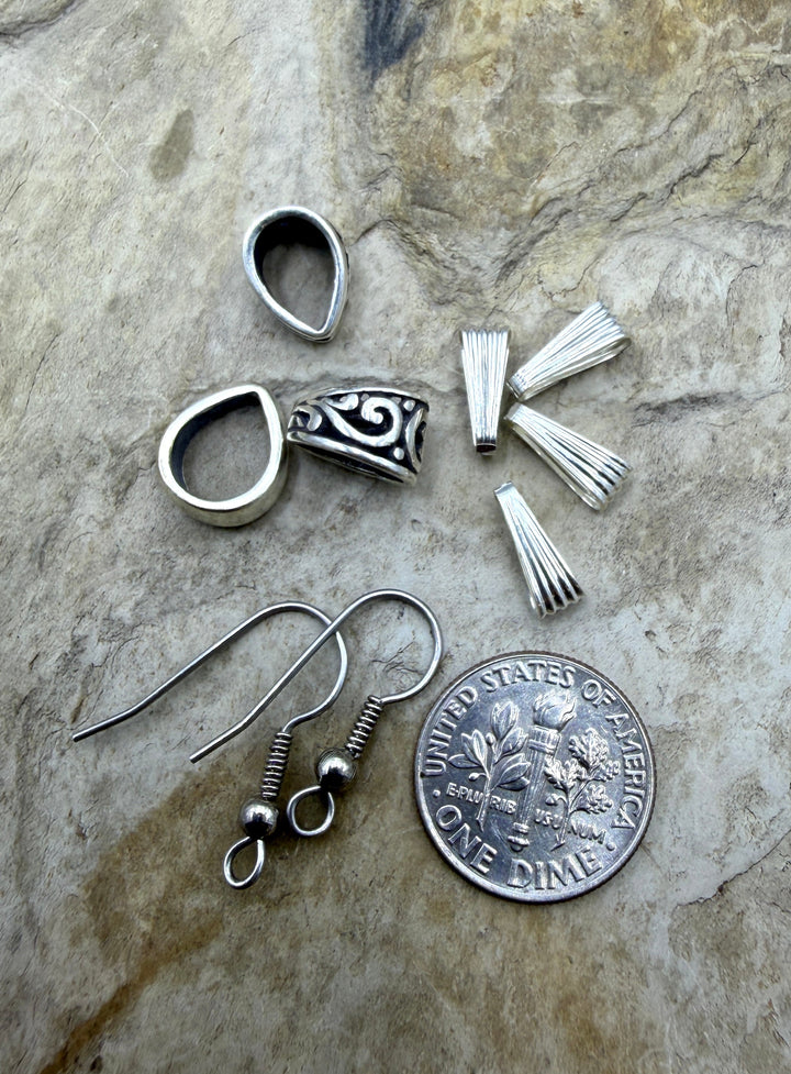 FRIDAY ESTATE FIND LOT of Sterling Silver Mixed Findings
