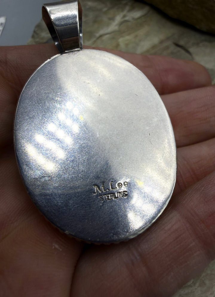 FRIDAY ESTATE FIND Sterling Silver American Turquoise BIG