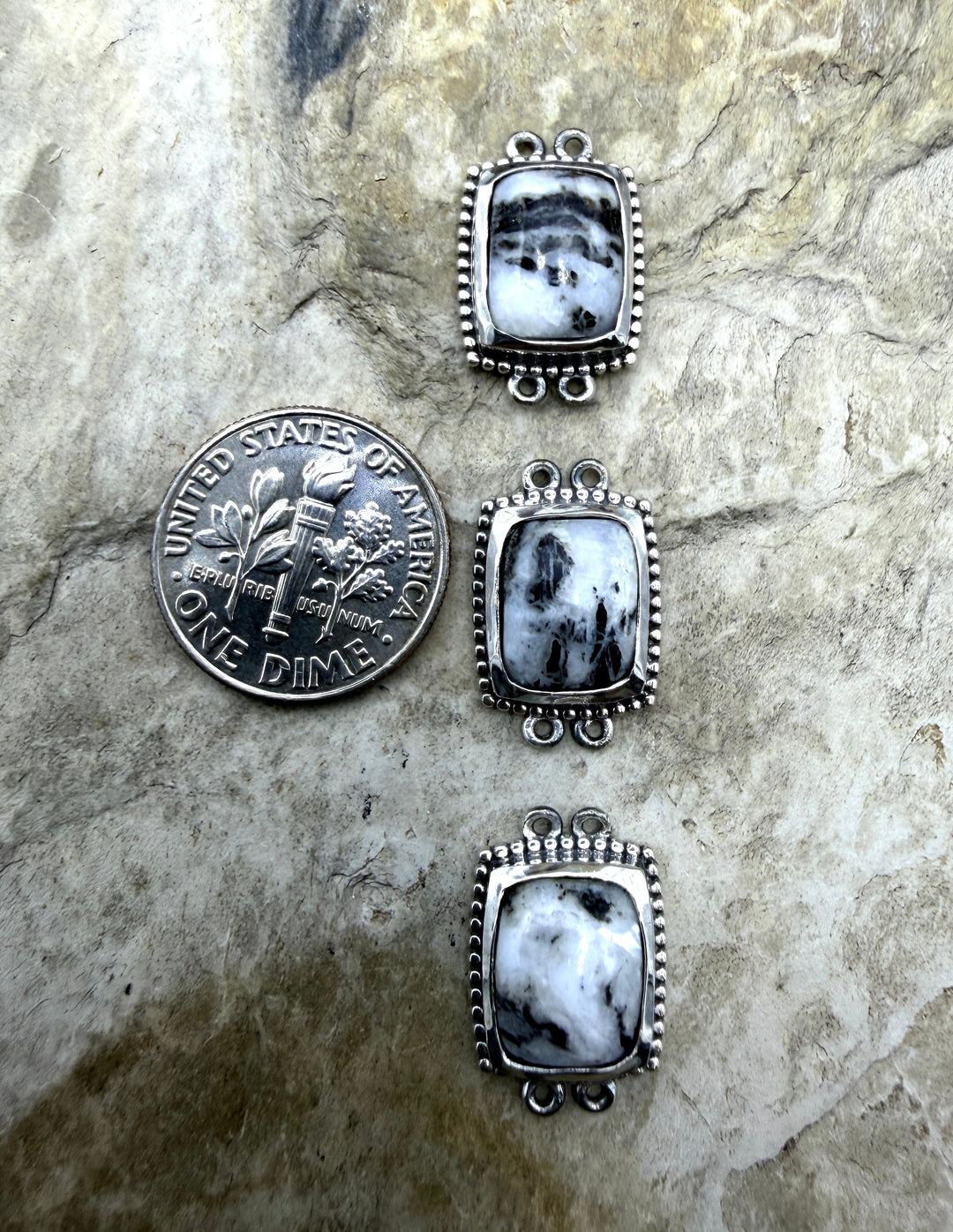 FRIDAY ESTATE FIND Sterling Silver and White Buffalo