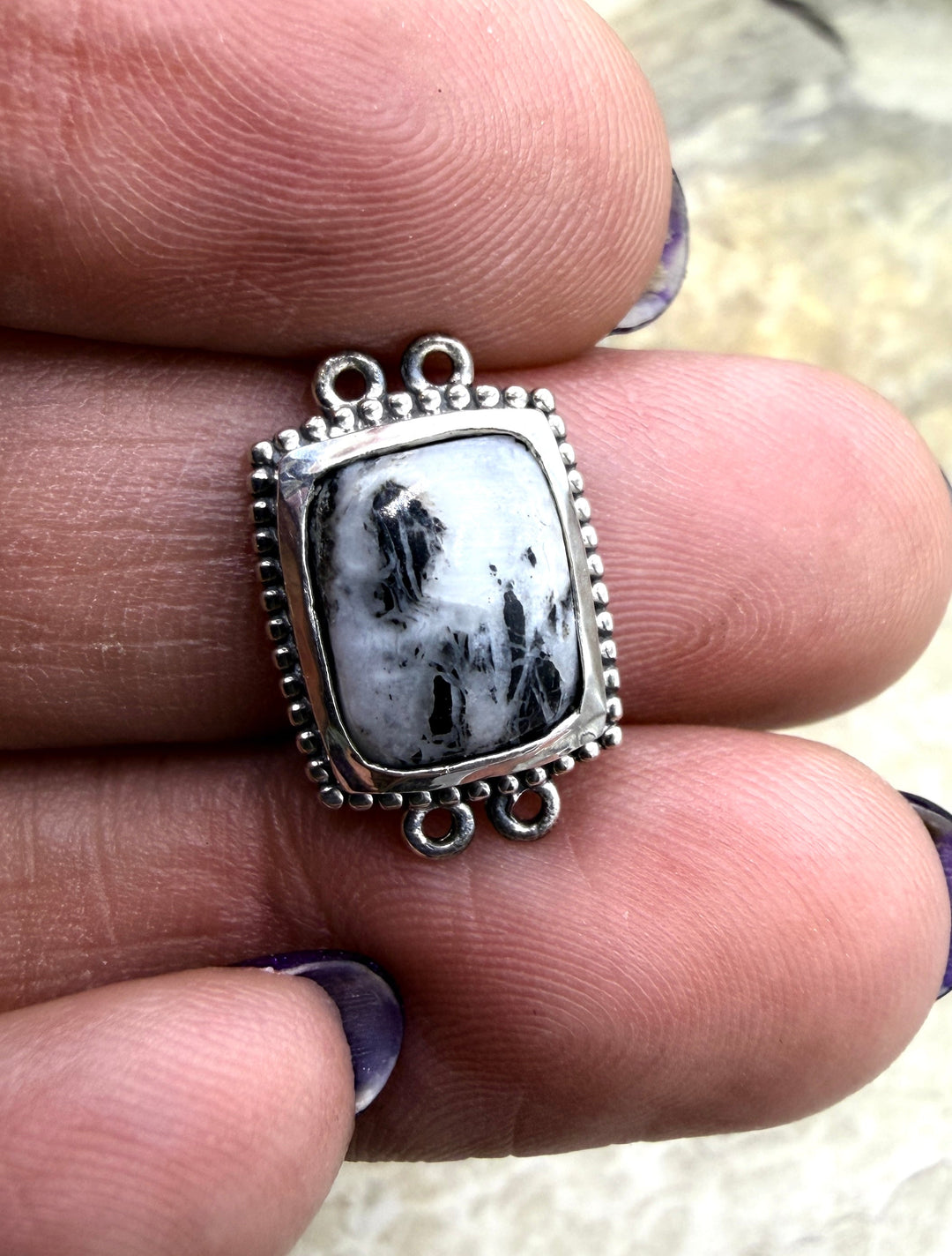 FRIDAY ESTATE FIND Sterling Silver and White Buffalo