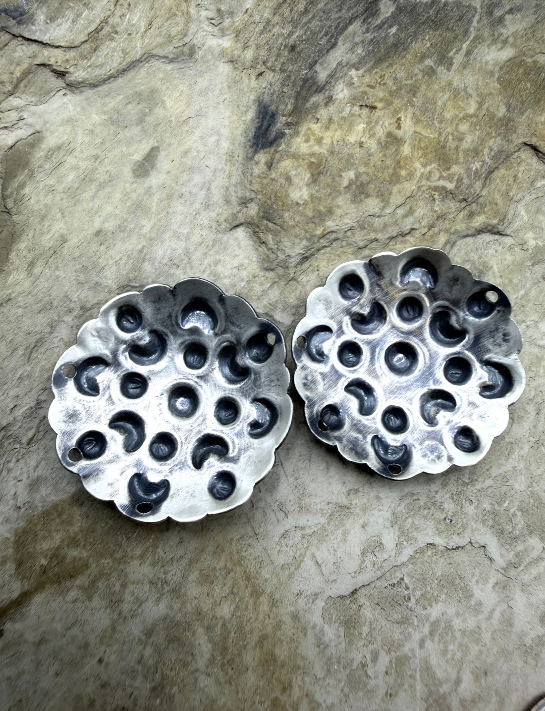 FRIDAY ESTATE FIND Sterling Silver Pair of BIG Earring