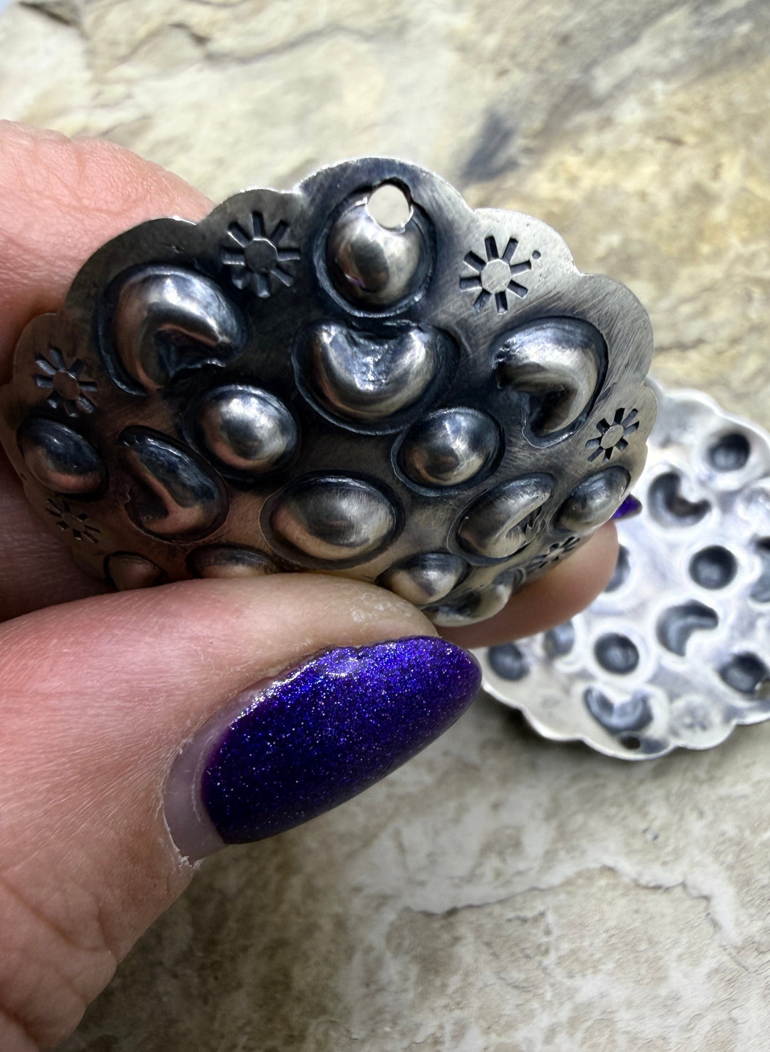 FRIDAY ESTATE FIND Sterling Silver Pair of BIG Earring