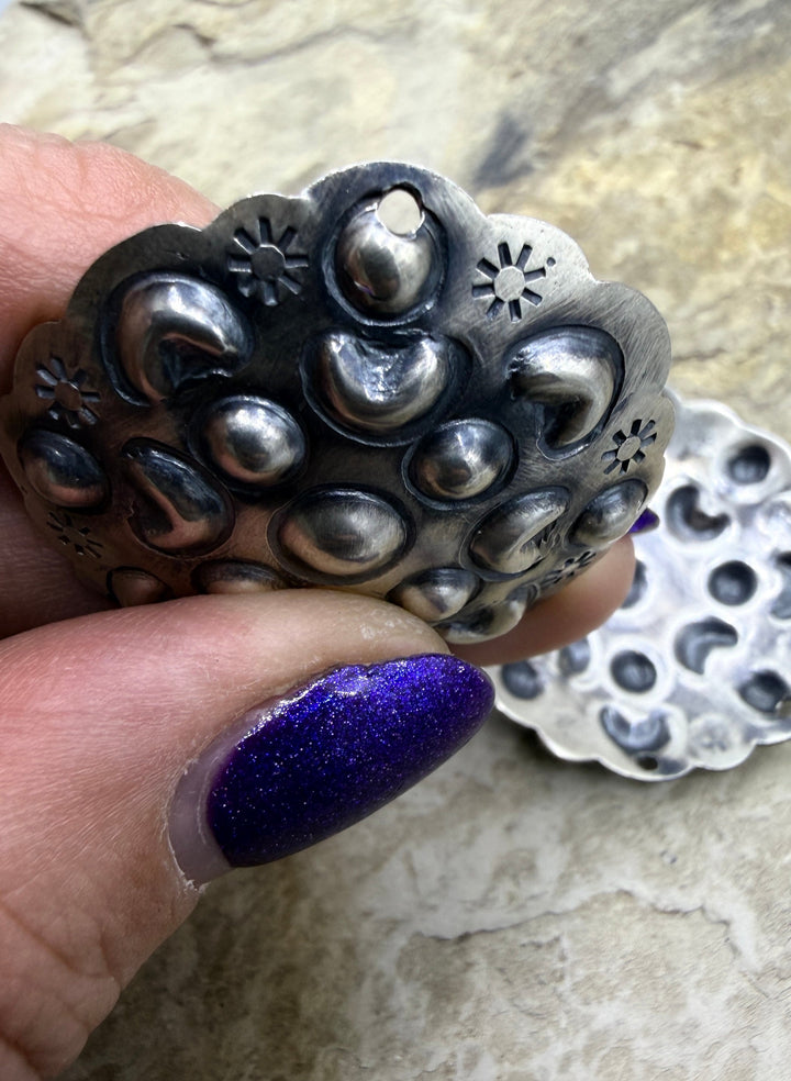 FRIDAY ESTATE FIND Sterling Silver Pair of BIG Earring