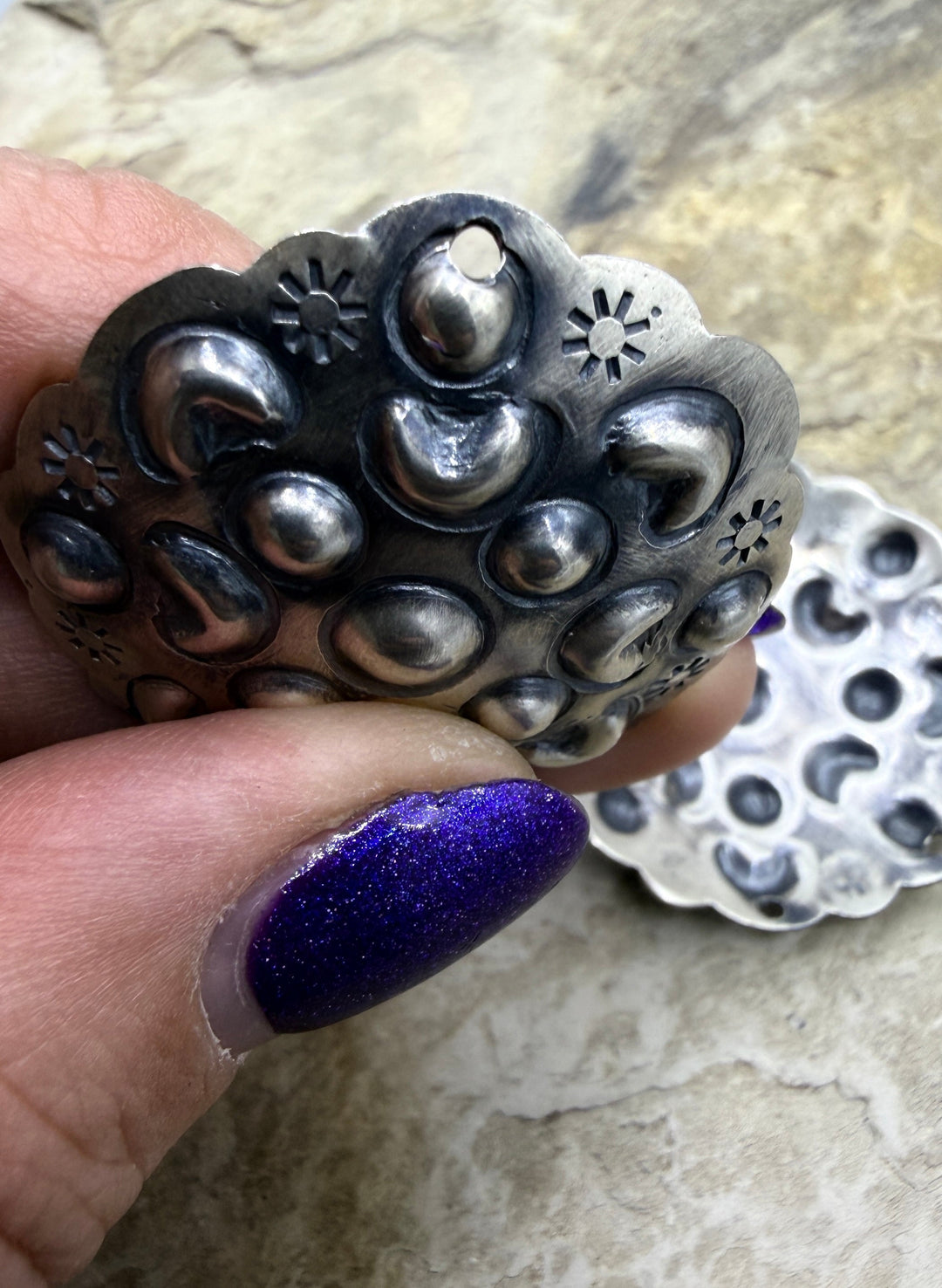 FRIDAY ESTATE FIND Sterling Silver Pair of BIG Earring