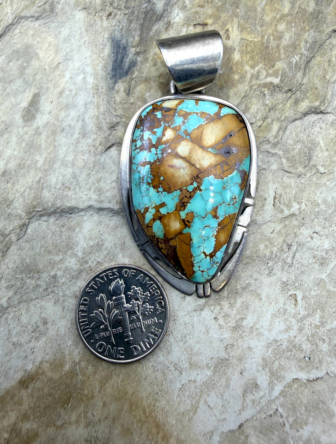 FRIDAY ESTATE FIND Sterling Silver Royston Turquoise Native