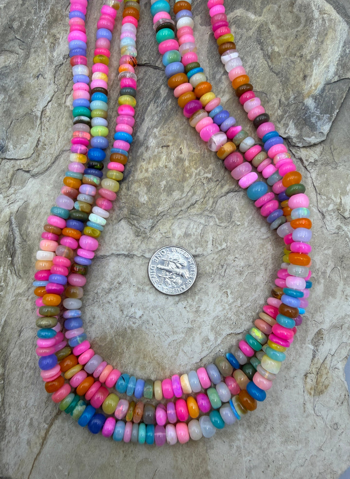 FRIDAY SPECIAL BUY Neon Ethiopian Opal (Dyed) 7mm Irregular