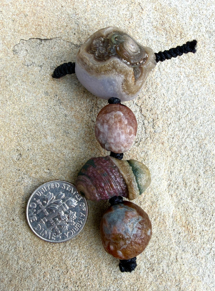 Gobi Desert Agate (South East Asia) 4 Bead Focal Pendant