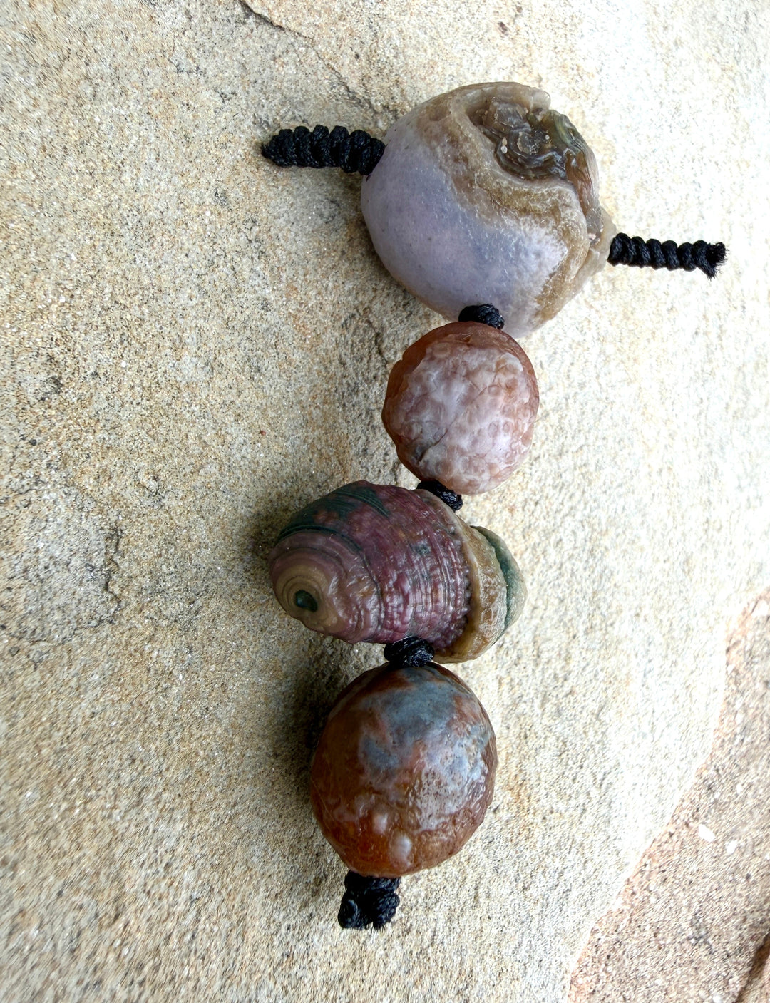 Gobi Desert Agate (South East Asia) 4 Bead Focal Pendant