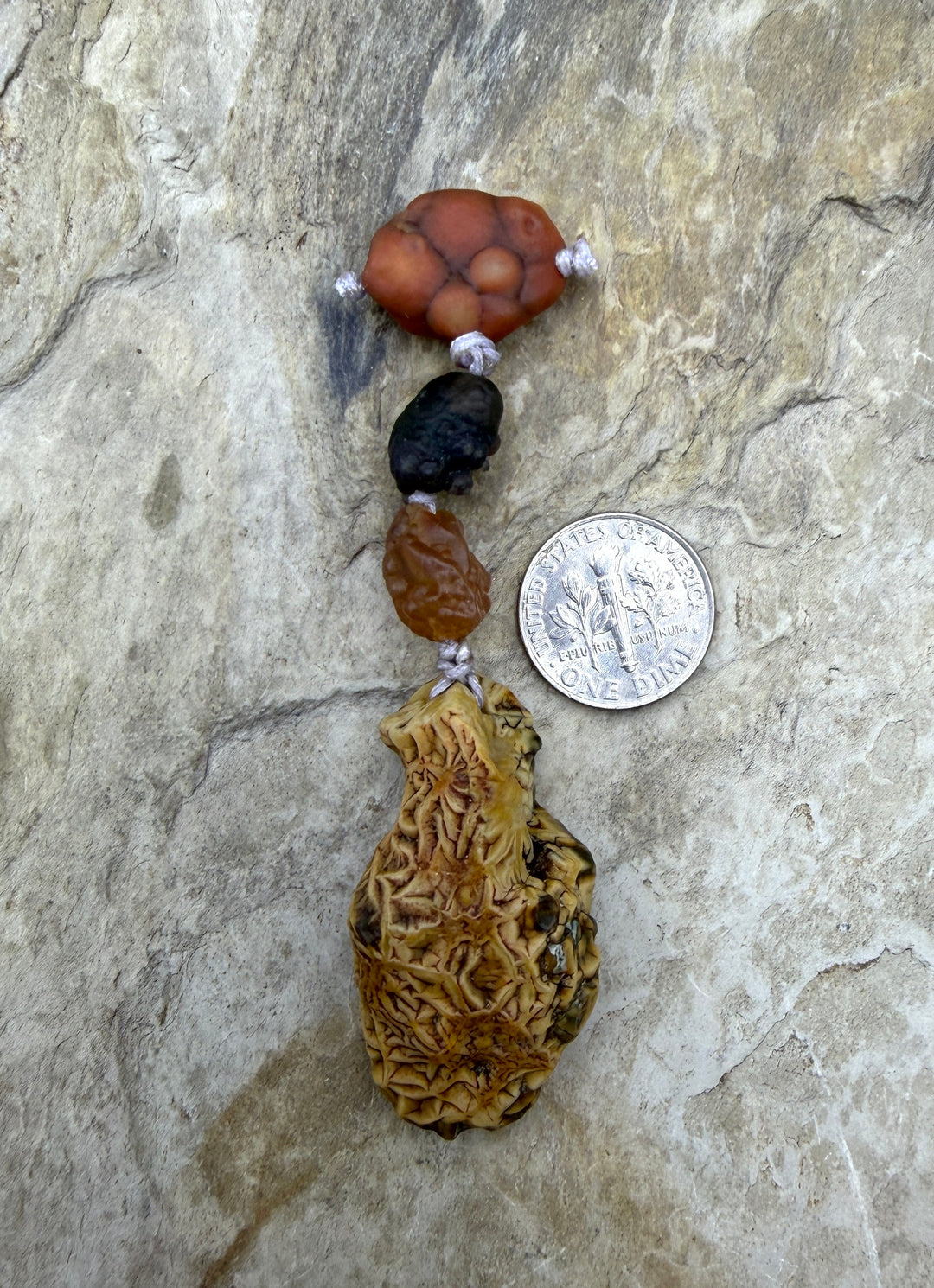 Gobi Desert Agate (South East Asia) 4 Bead Focal Set